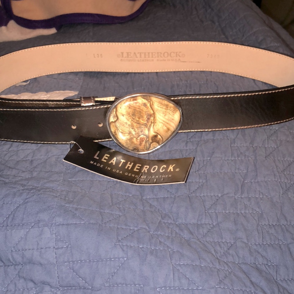 NWT Leatherock metallic bronze belt 34, 36, 38
